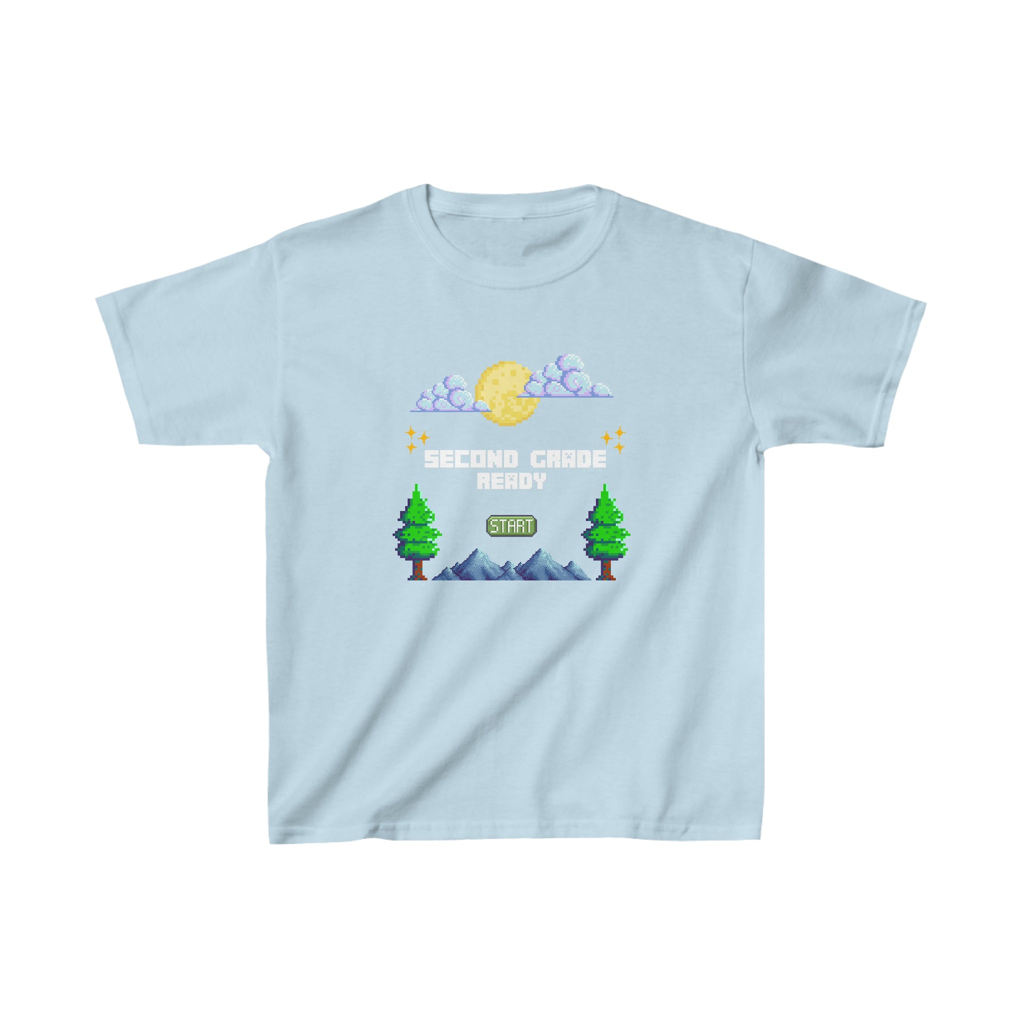 Second Grade Ready Pixel Shirt | Minecraft Kids Heavy Cotton™ Tee