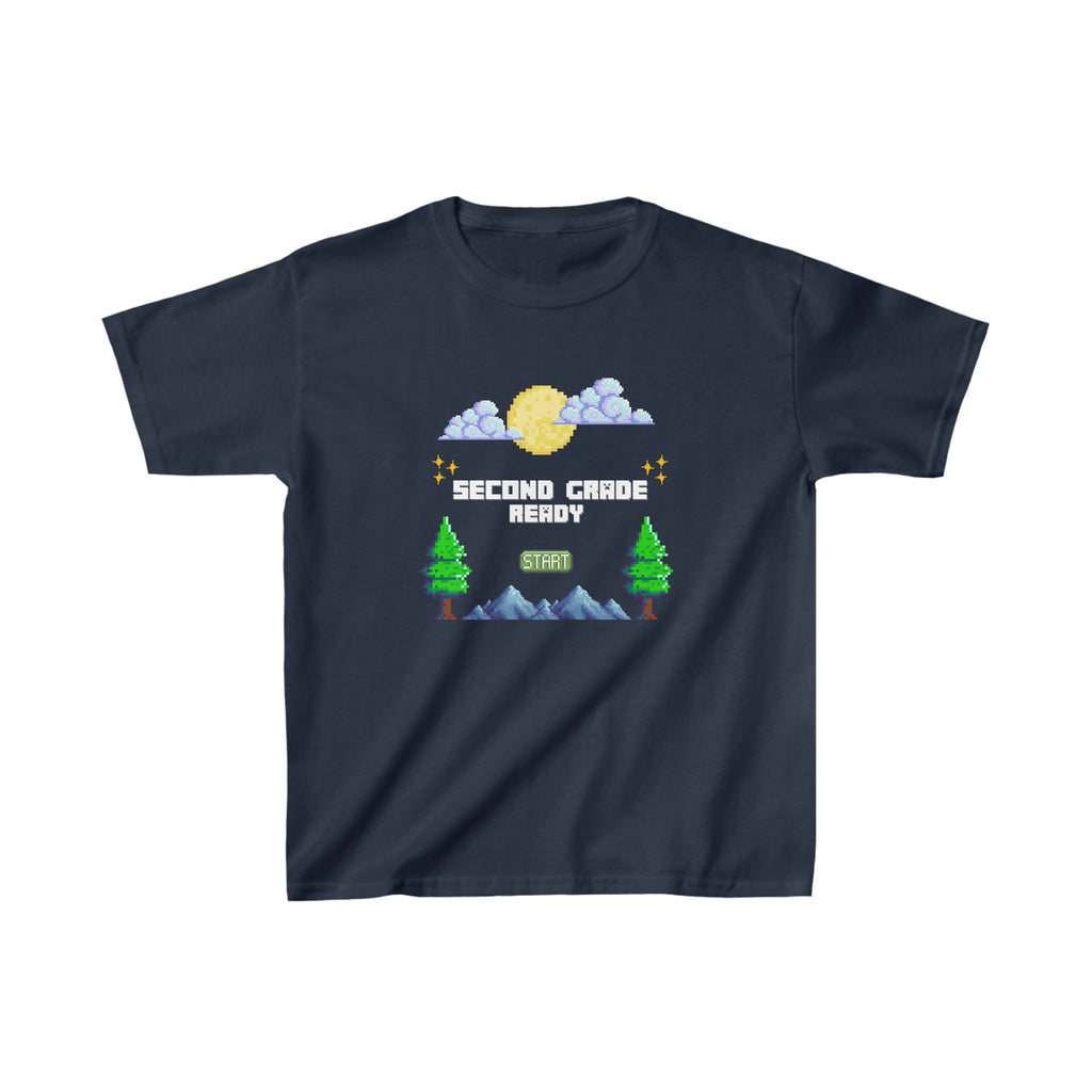 Second Grade Ready Pixel Shirt | Minecraft Kids Heavy Cotton™ Tee