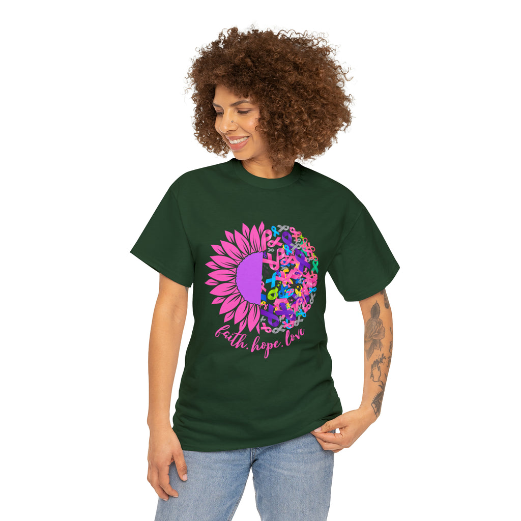 Faith Hope Love Shirt | Cancer Warrior Support Unisex T-Shirt