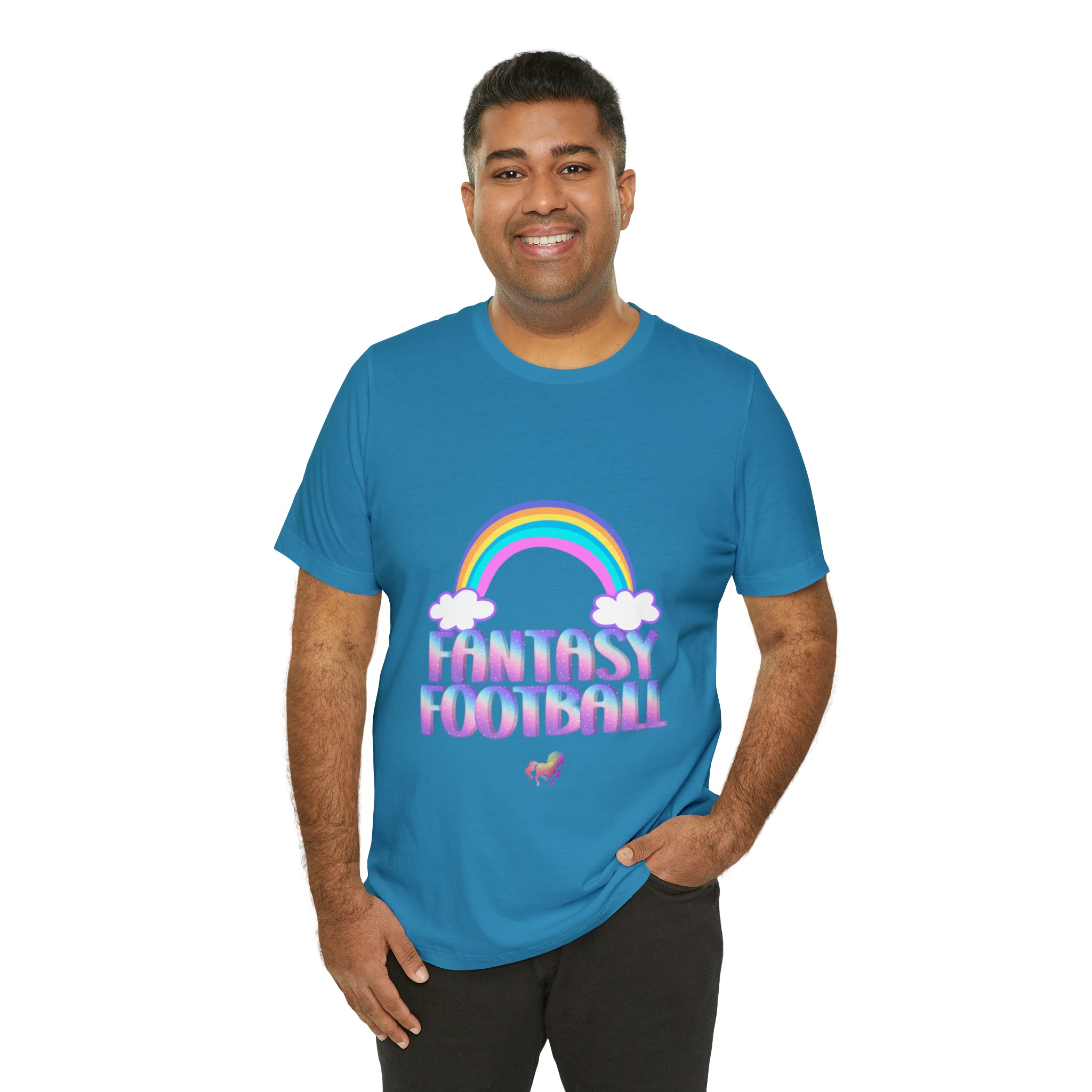 Cute Fantasy Football Shirt | Pink Cute Fantasy Football Unisex T-Shirt