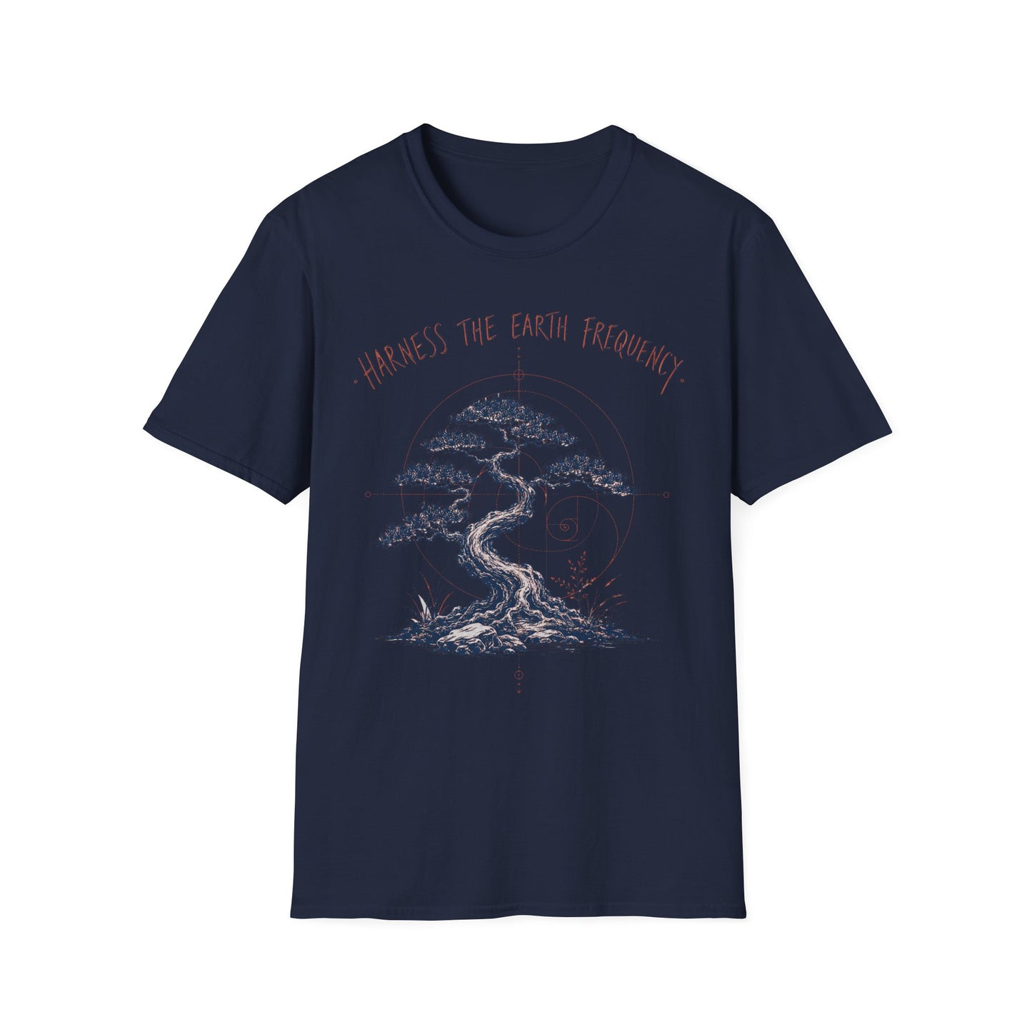 Harness The Earth Frequency T-Shirt — Bonsai Tree Spiritual Tee