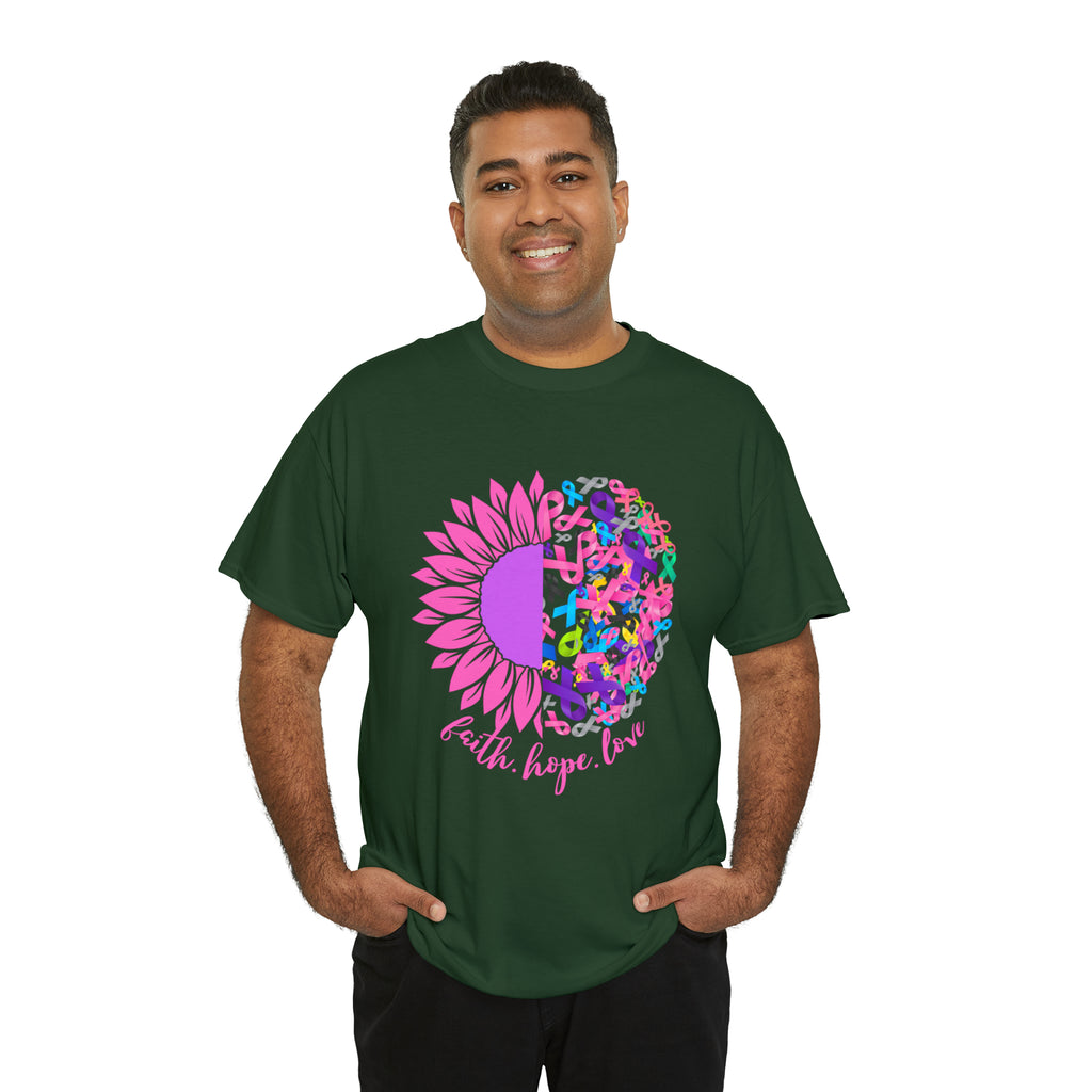 Faith Hope Love Shirt | Cancer Warrior Support Unisex T-Shirt