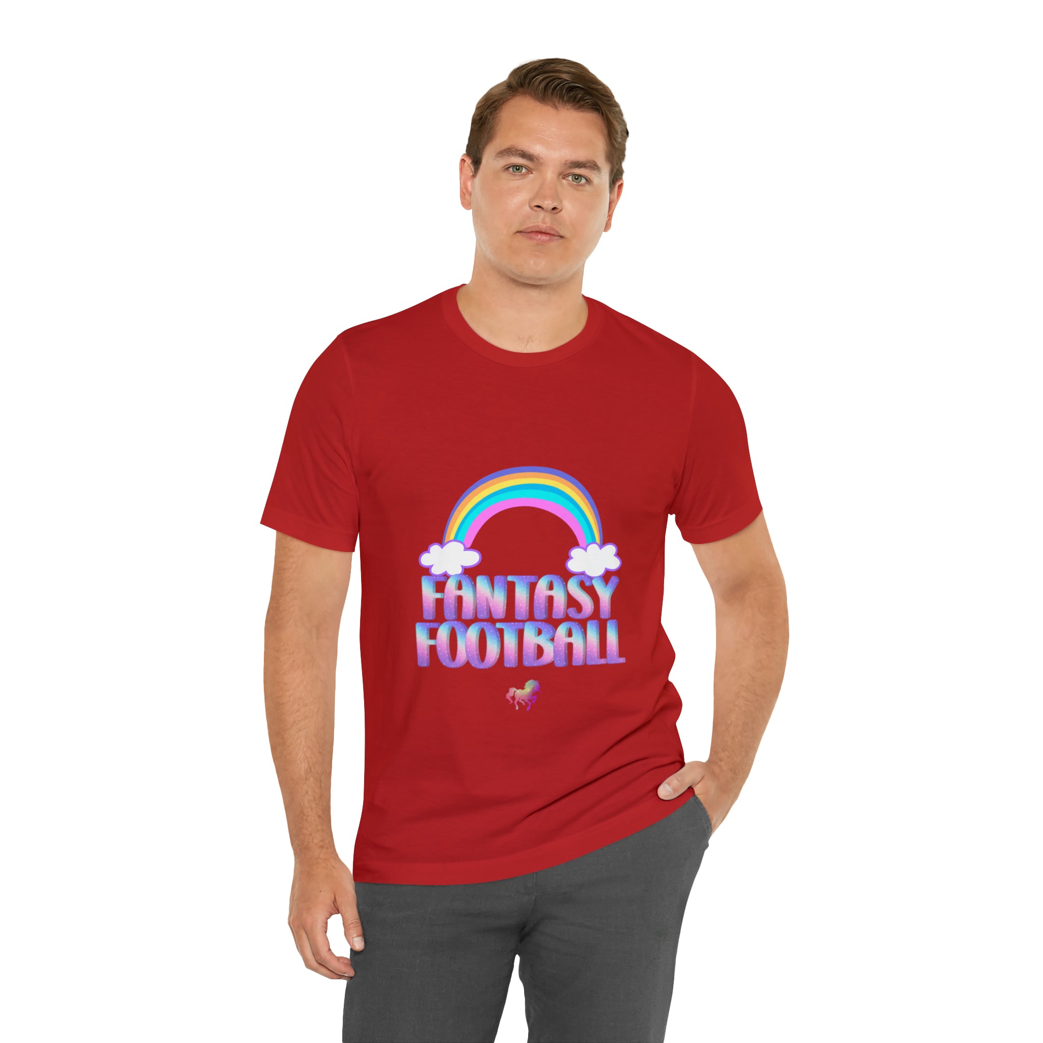 Cute Fantasy Football Shirt | Pink Cute Fantasy Football Unisex T-Shirt