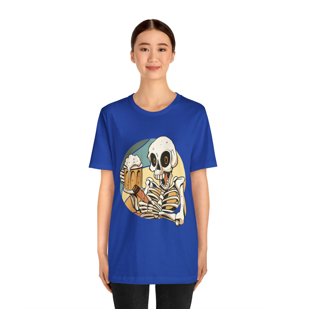 Skeleton Beer Shirt | Drink Beer Unisex T-Shirt
