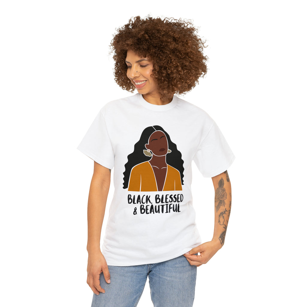 Black, Blessed & Beautiful Shirt | Empowered & Beautiful Cotton T-shirt