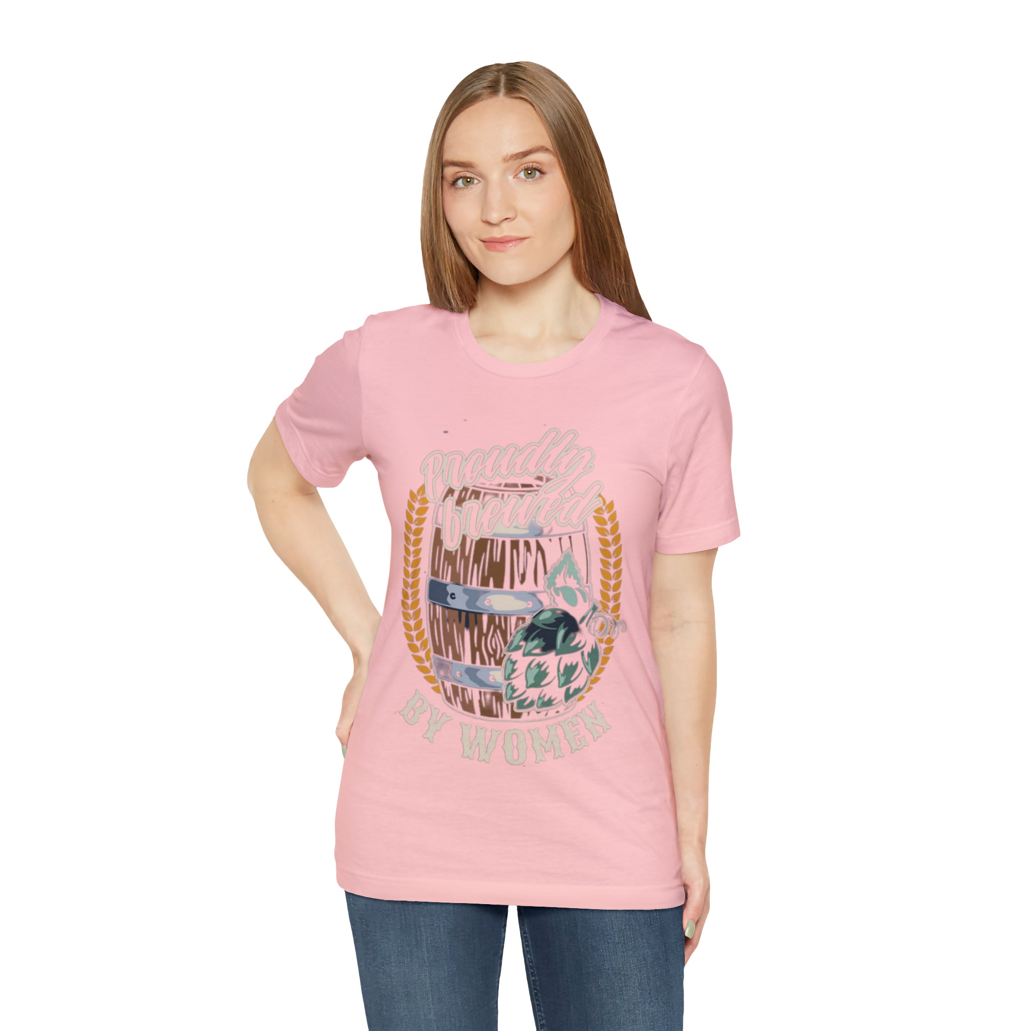 Brewed by Women Beer Shirt | Drink Beer Unisex T-Shirt