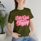 Slaying in Fifth Grade Shirt | Pink School Unisex T-Shirt