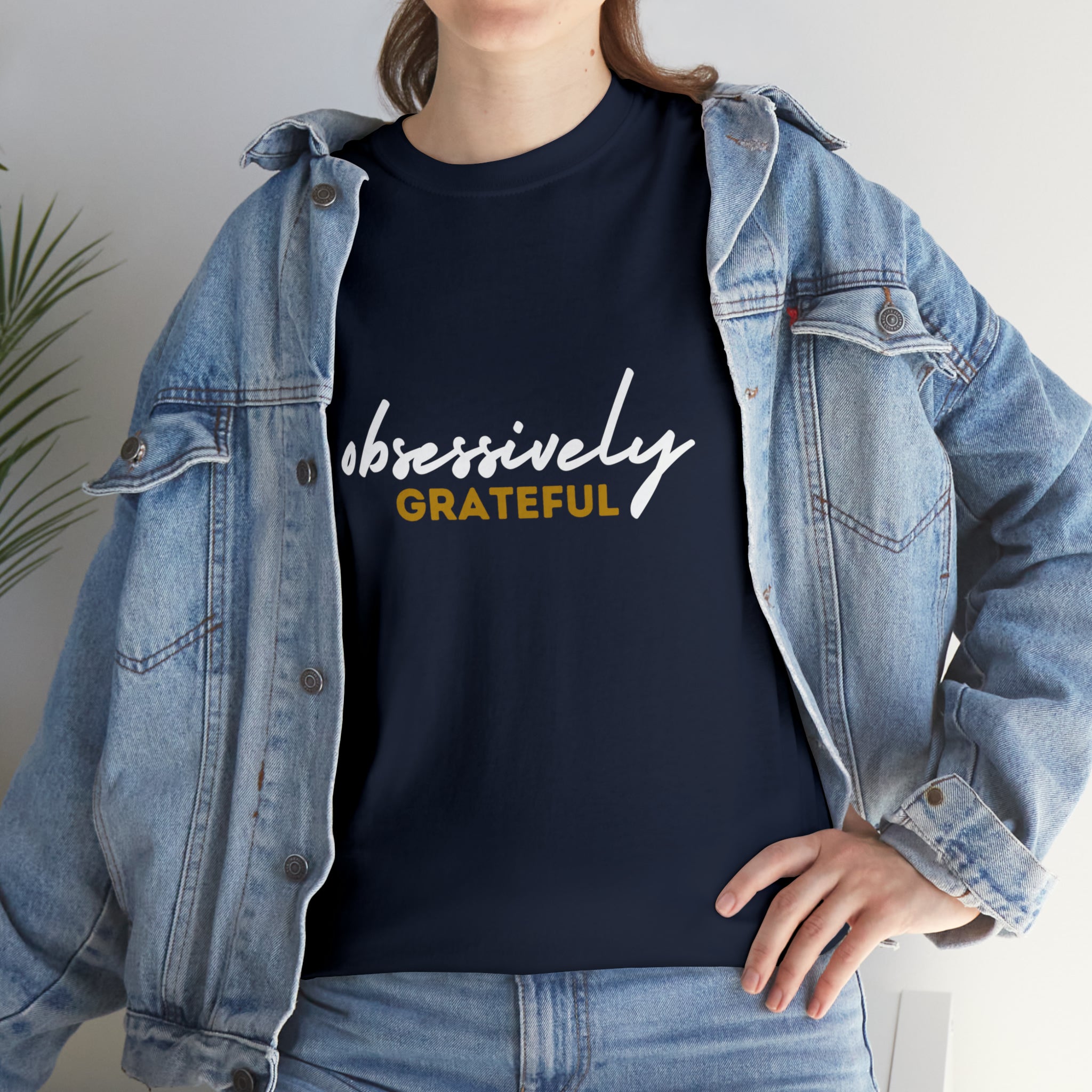 Obsessively Grateful Shirt | Minimalist Unisex T-Shirt