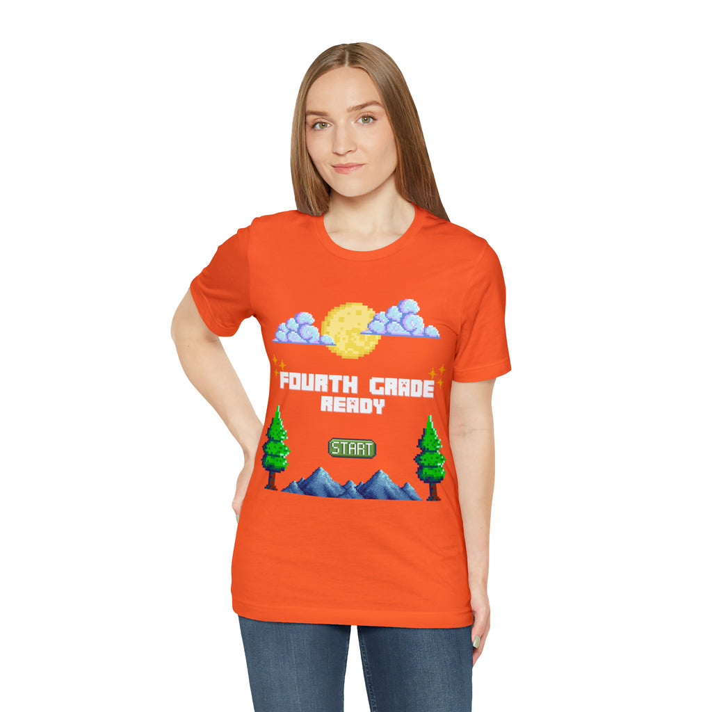 Fourth Grade Ready Pixel Shirt | Minecraft Unisex T-Shirt
