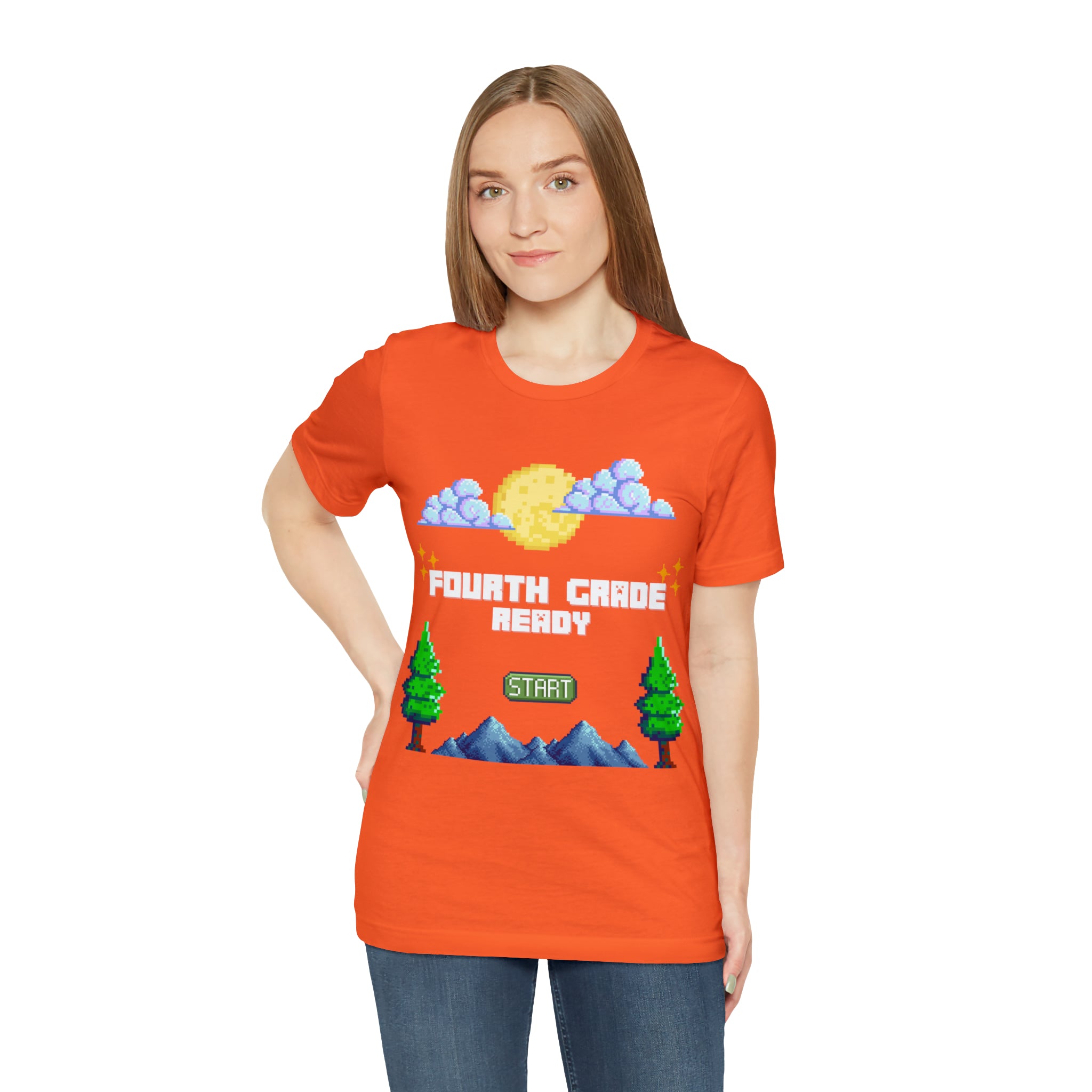 Fourth Grade Ready Pixel Shirt | Minecraft Unisex T-Shirt