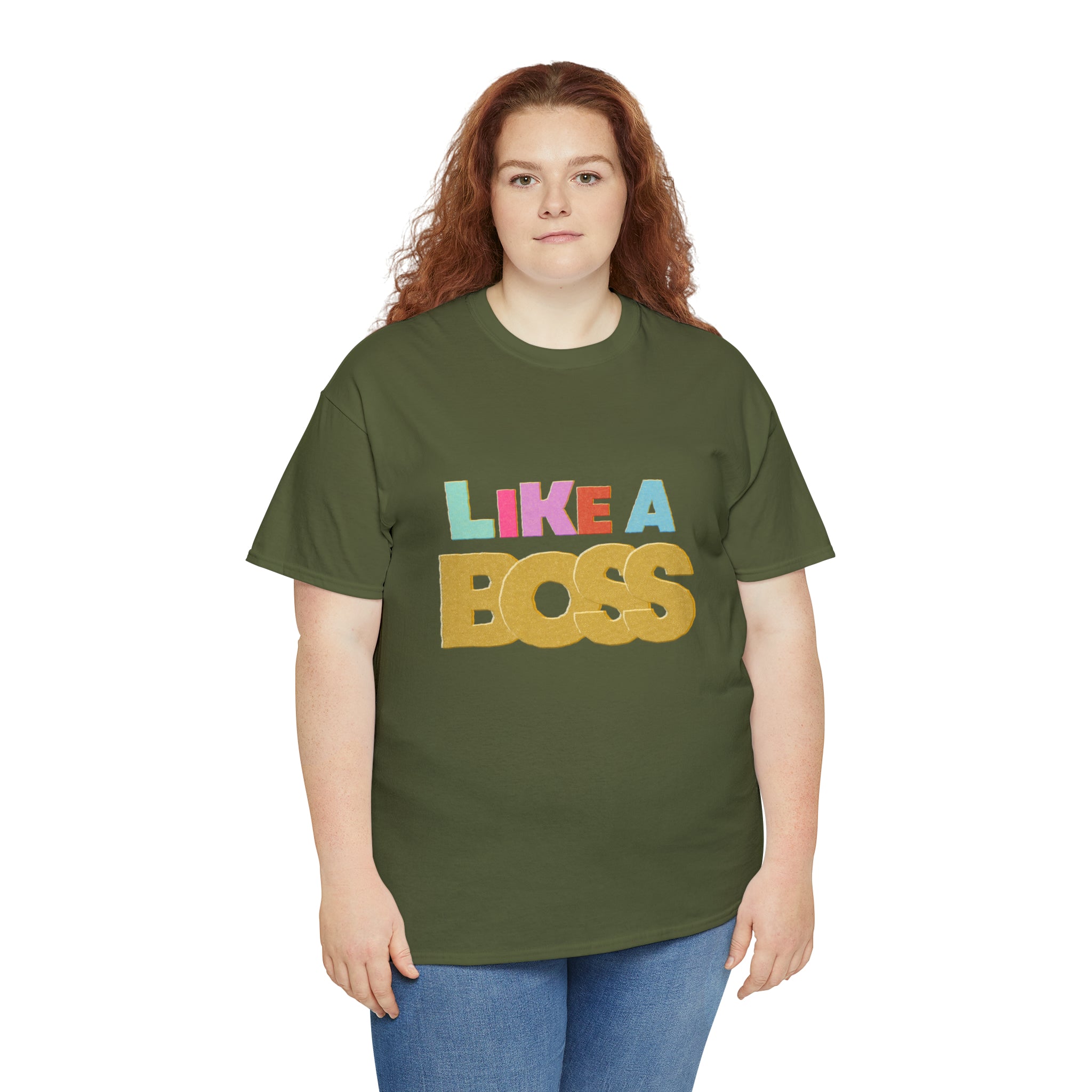 Like A Boss Shirt | Colorful Boss Vibes Statement Tee