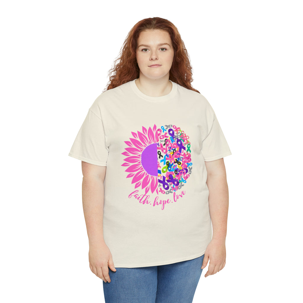 Faith Hope Love Shirt | Cancer Warrior Support Unisex T-Shirt