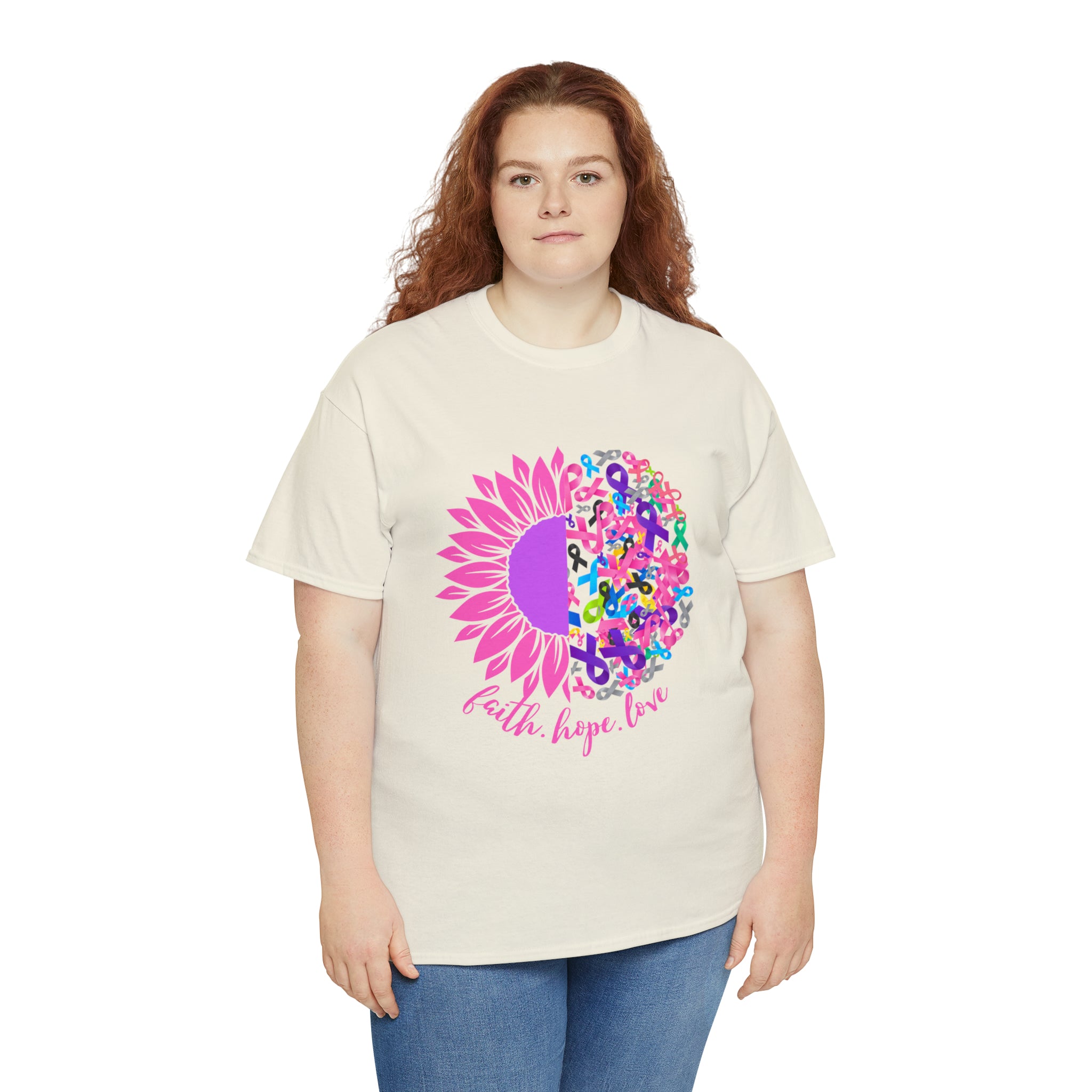 Faith Hope Love Shirt | Cancer Warrior Support Unisex T-Shirt