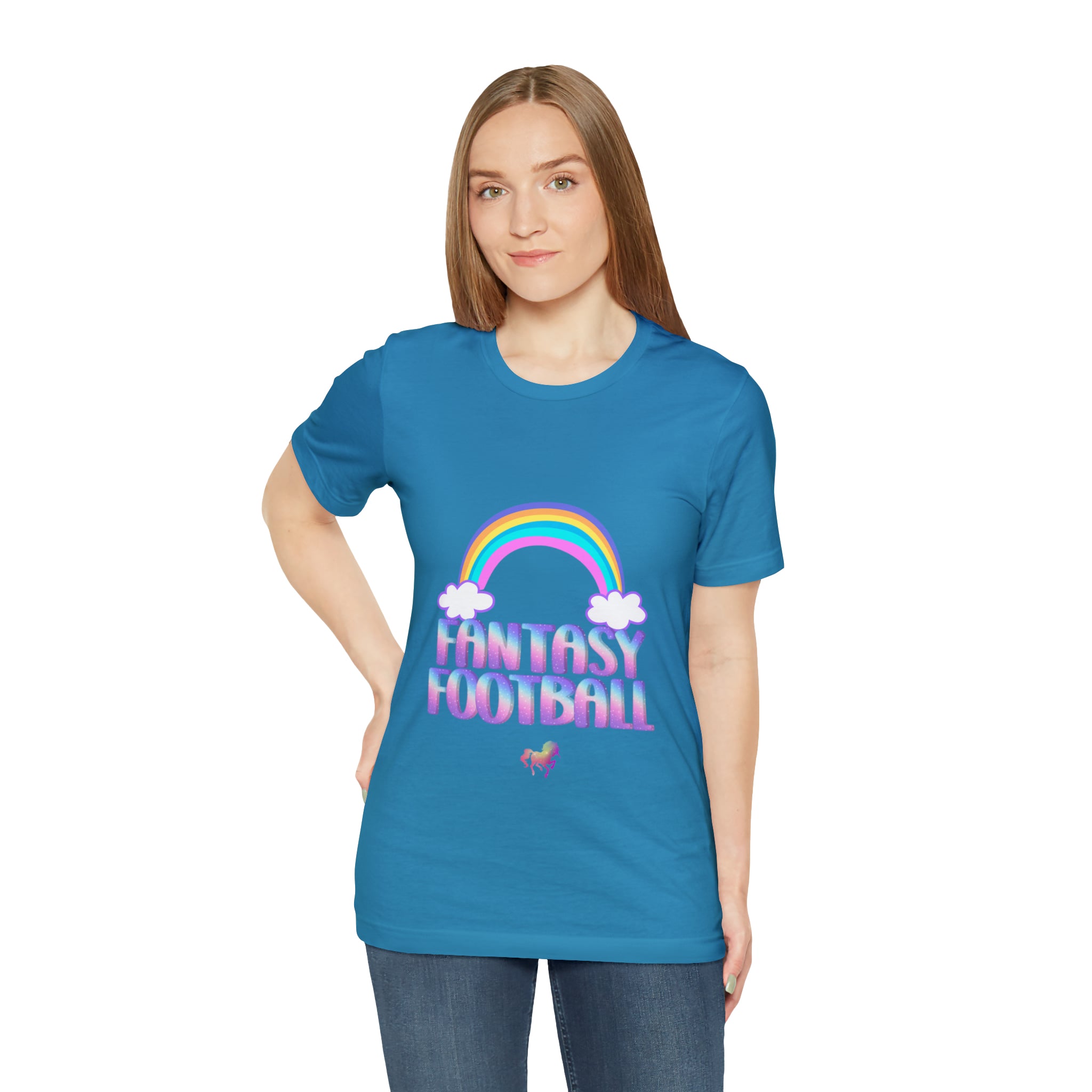 Cute Fantasy Football Shirt | Pink Cute Fantasy Football Unisex T-Shirt