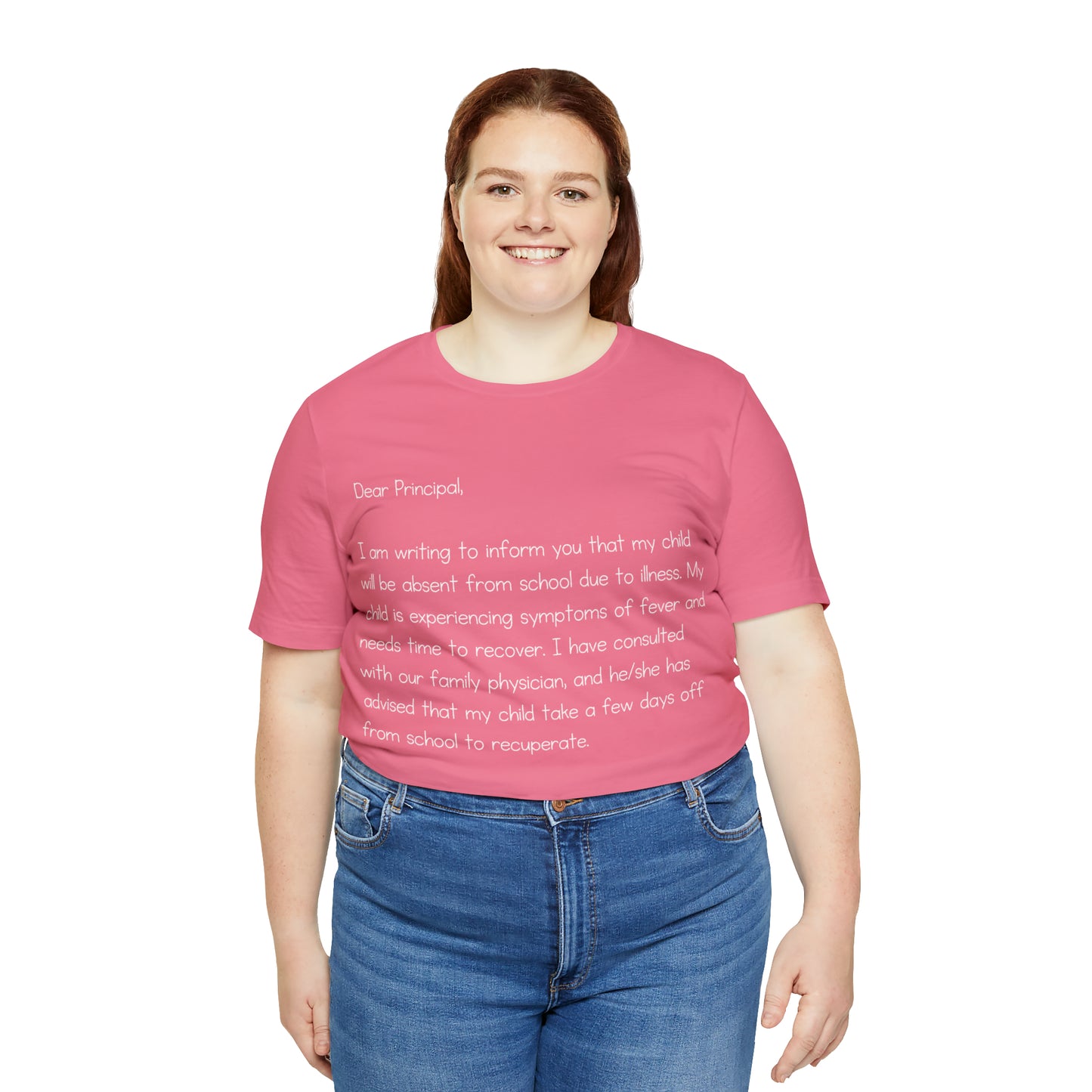 Absent Excuse Letter School Shirt | Hilarious Sick Letter Statement T-Shirt