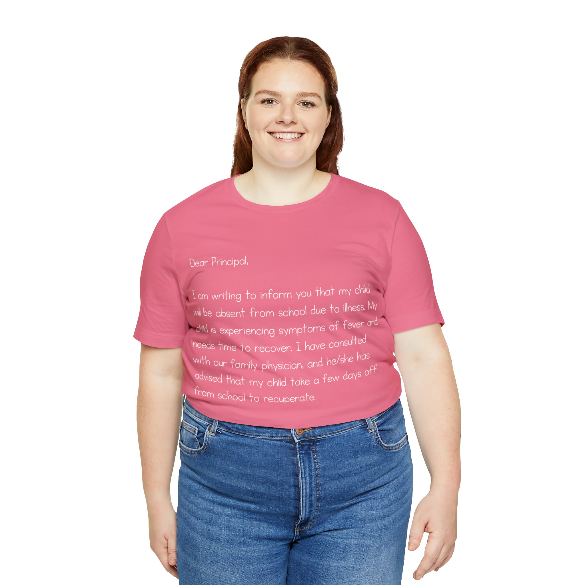 Absent Excuse Letter School Shirt | Hilarious Sick Letter Statement T-Shirt
