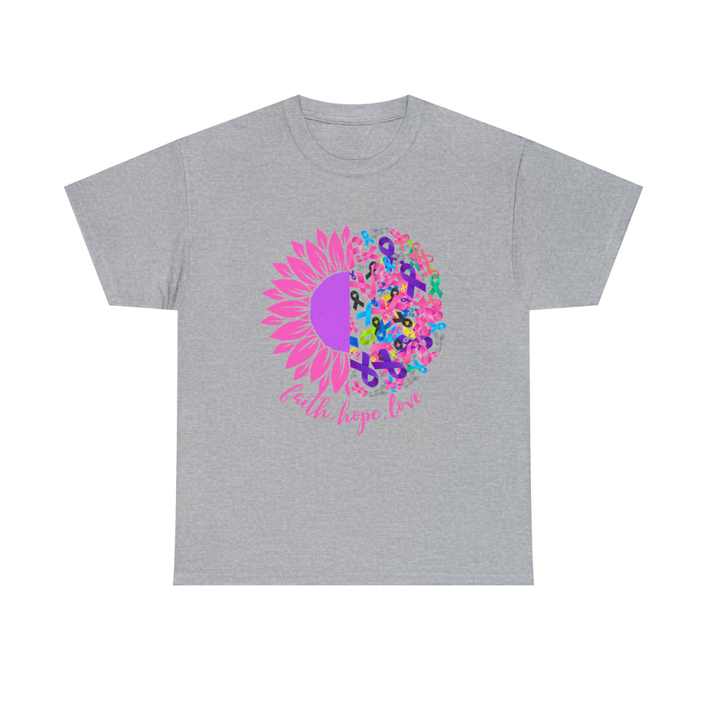 Faith Hope Love Shirt | Cancer Warrior Support Unisex T-Shirt