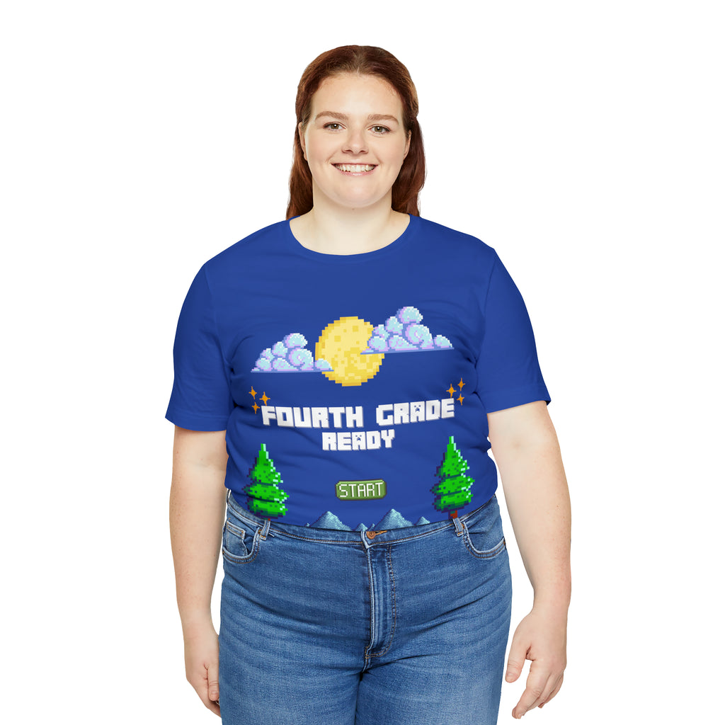 Fourth Grade Ready Pixel Shirt | Minecraft Unisex T-Shirt