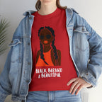 Black Blessed And Beautiful Shirt | Empowered & Beautiful Cotton T-shirt