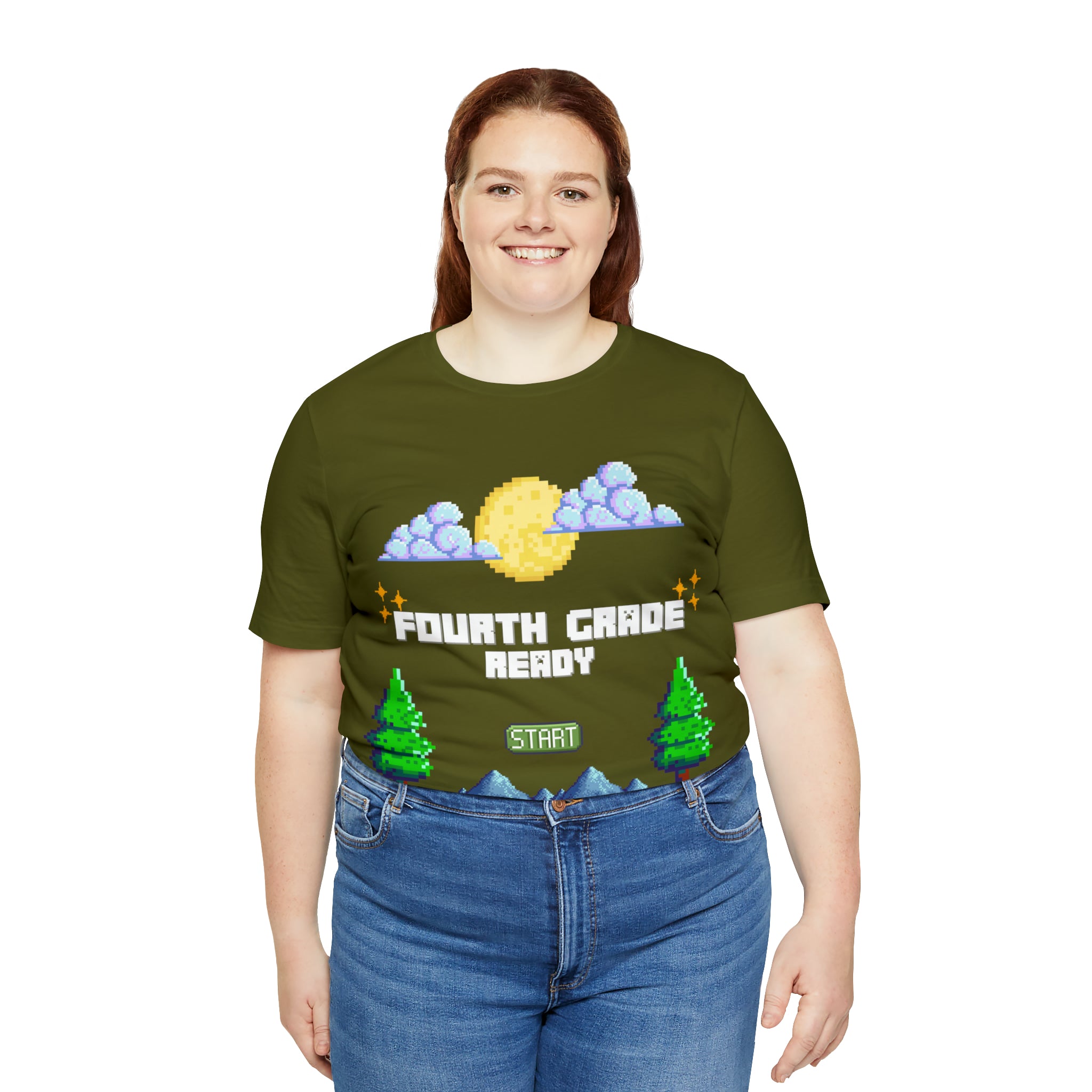 Fourth Grade Ready Pixel Shirt | Minecraft Unisex T-Shirt