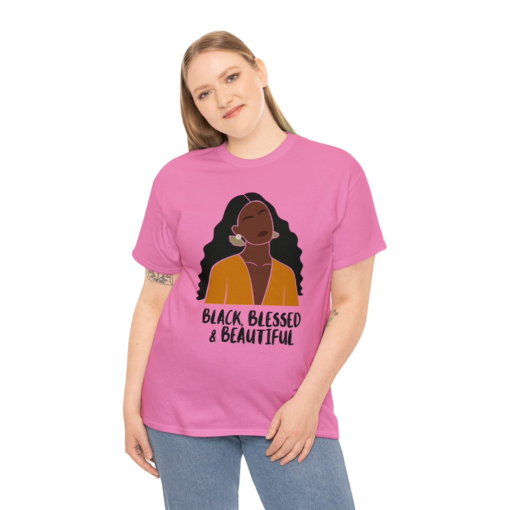 Black, Blessed & Beautiful Shirt | Empowered & Beautiful Cotton T-shirt