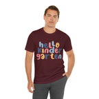 Hello Kindergarten School Shirt | First day of School Unisex T-Shirt
