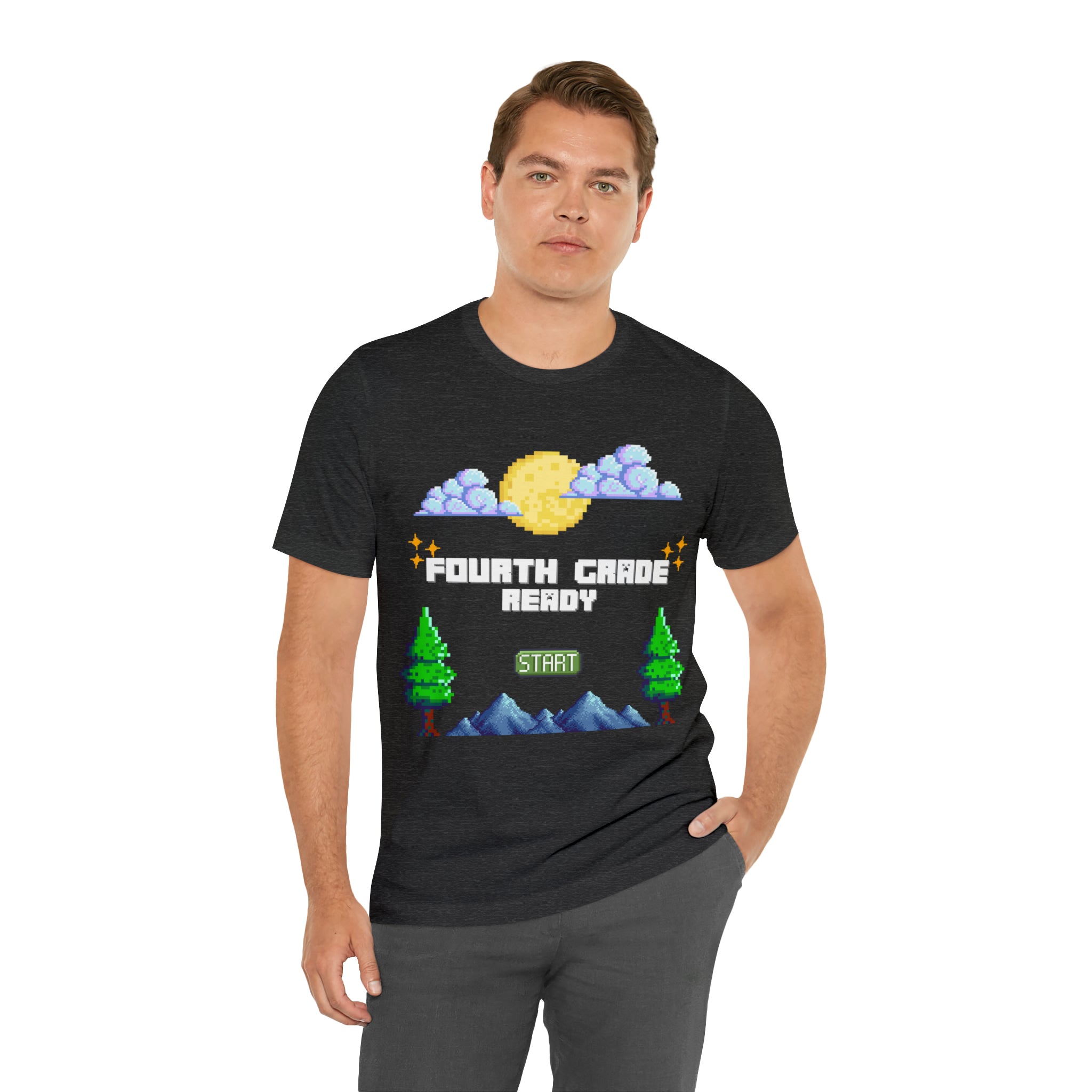 Fourth Grade Ready Pixel Shirt | Minecraft Unisex T-Shirt