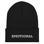 Emotional Cuffed Beanie Emo Funny Dark Goth Different Beanie