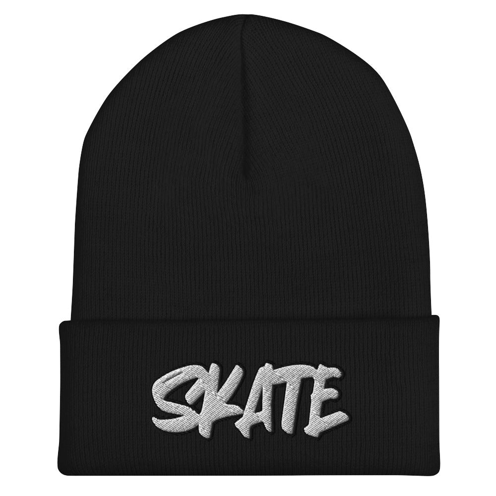 Skate Cuffed Beanie - Skating, Rollerblade, Skater Boy Girl