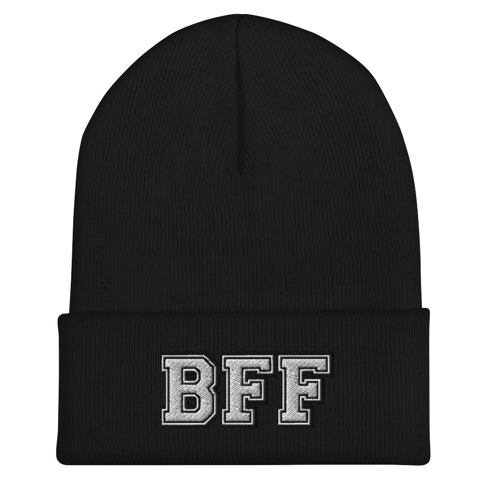 BFF Best Friend Cuffed Beanie - Best Friend Forever Pair Beanie