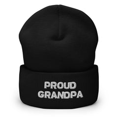 Proud Grandpa Cuffed Beanie - Best Grandparent Beanie