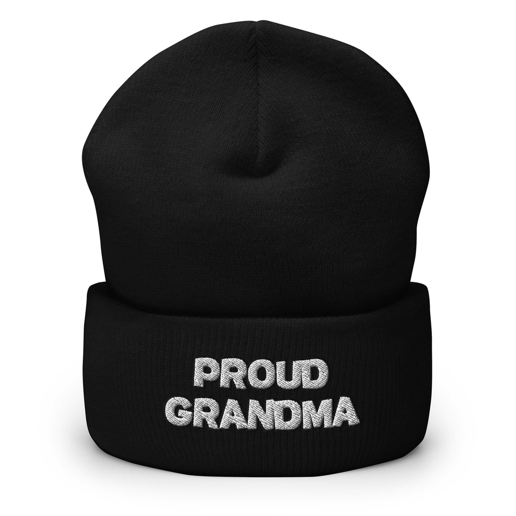 Proud Grandma Cuffed Beanie - Best Grandparent Beanie
