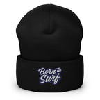 Born to Surf Cuffed Beanie - Surfing, Beach Surfer