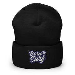 Born to Surf Cuffed Beanie - Surfing, Beach Surfer