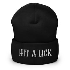 Hit a Lick Cuffed Beanie - Seize Opportunities