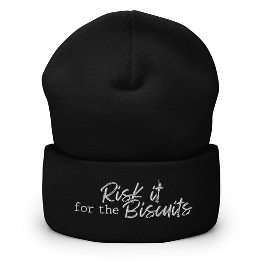 Risk It for the Biscuits Cuffed Beanie