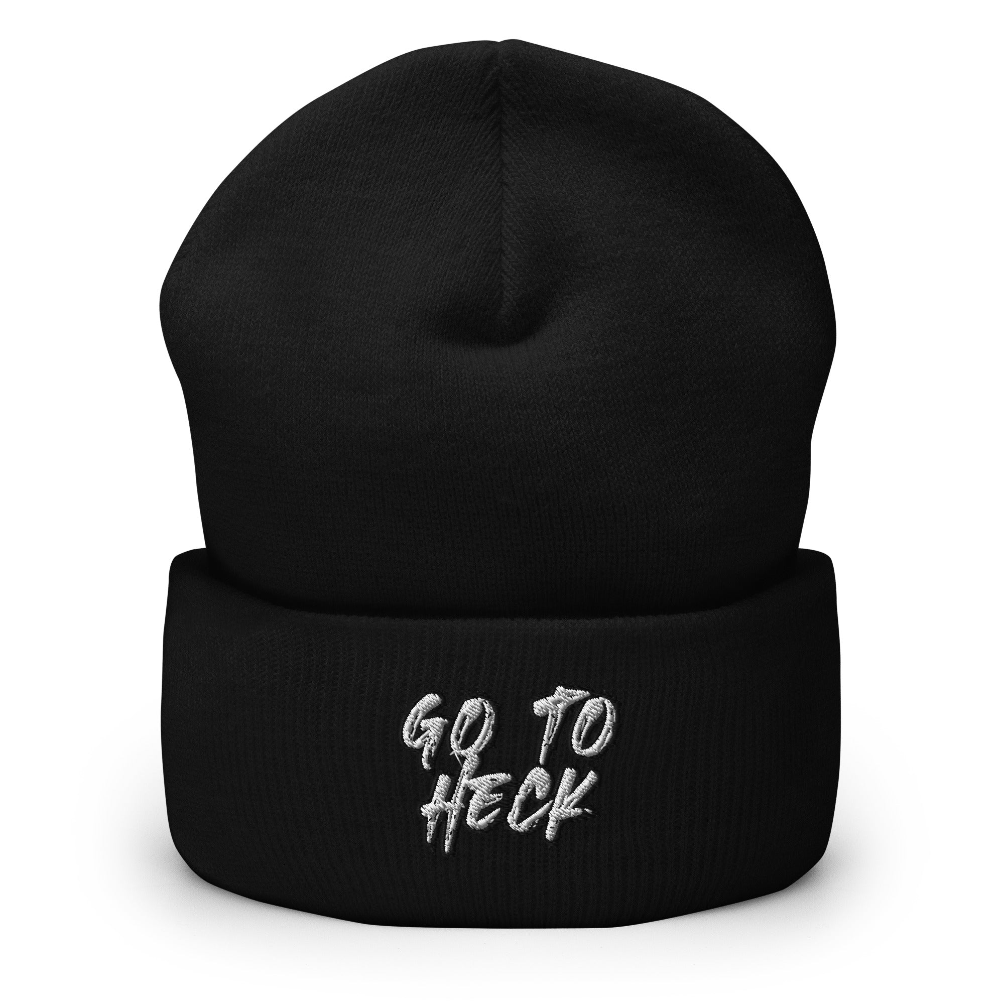 Go to H*ck Cuffed Beanie - Funny Blasphemy Beanie