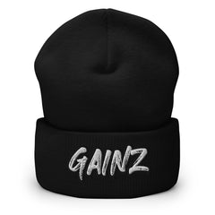 Gainz Cuffed Beanie - Gym Bodybuilding Muscle Gains