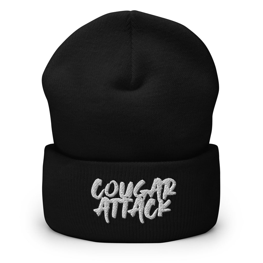 Cougar Attack Cuffed Beanie - MILF Mommy Cougar Beanie