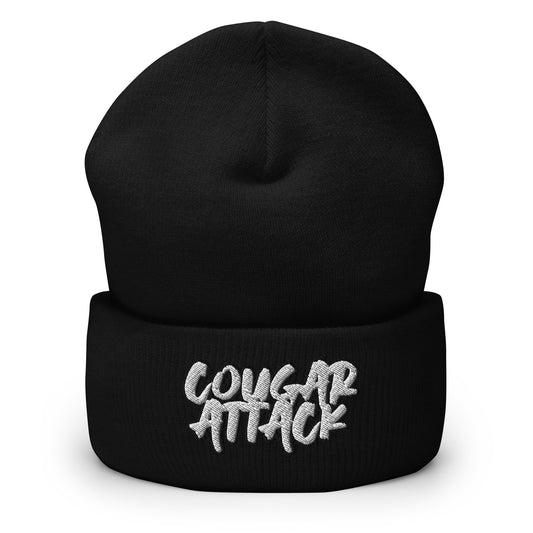 Cougar Attack Cuffed Beanie - MILF Mommy Cougar Beanie