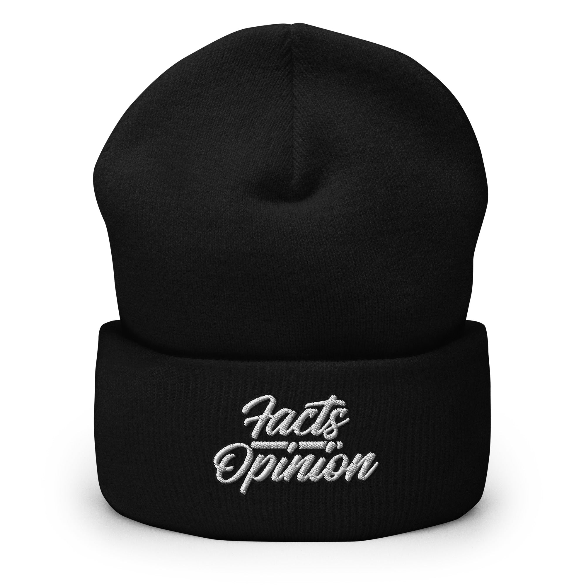 Facts Over Opinion Cuffed Beanie