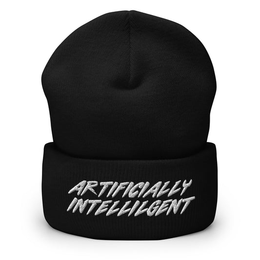 Artificially Intelligent Cuffed Beanie - AI Artificial Intelligence
