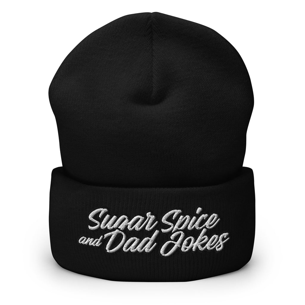 Sugar Spice and Dad Jokes Cuffed Beanie