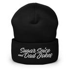 Sugar Spice and Dad Jokes Cuffed Beanie