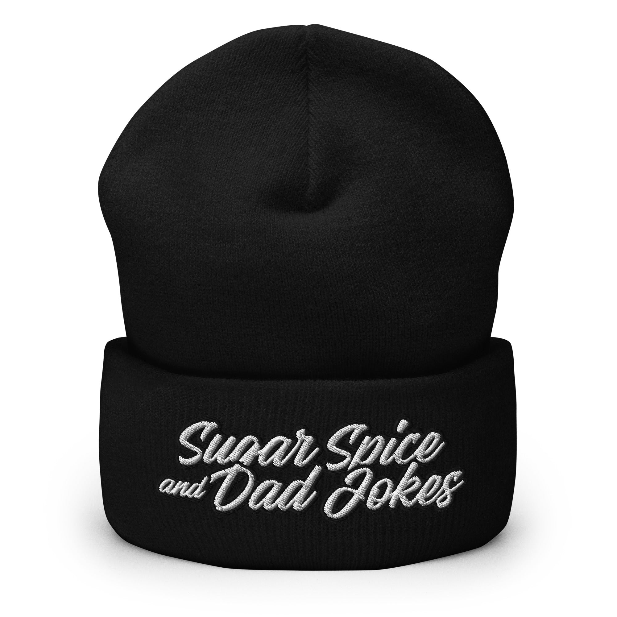 Sugar Spice and Dad Jokes Cuffed Beanie