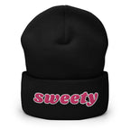 Sweety Cuffed Beanie - Sweetie Women's Statement Beanie