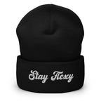 Stay Flexy Cuffed Beanie - Stay Flexible Minimalist Statement Beanie