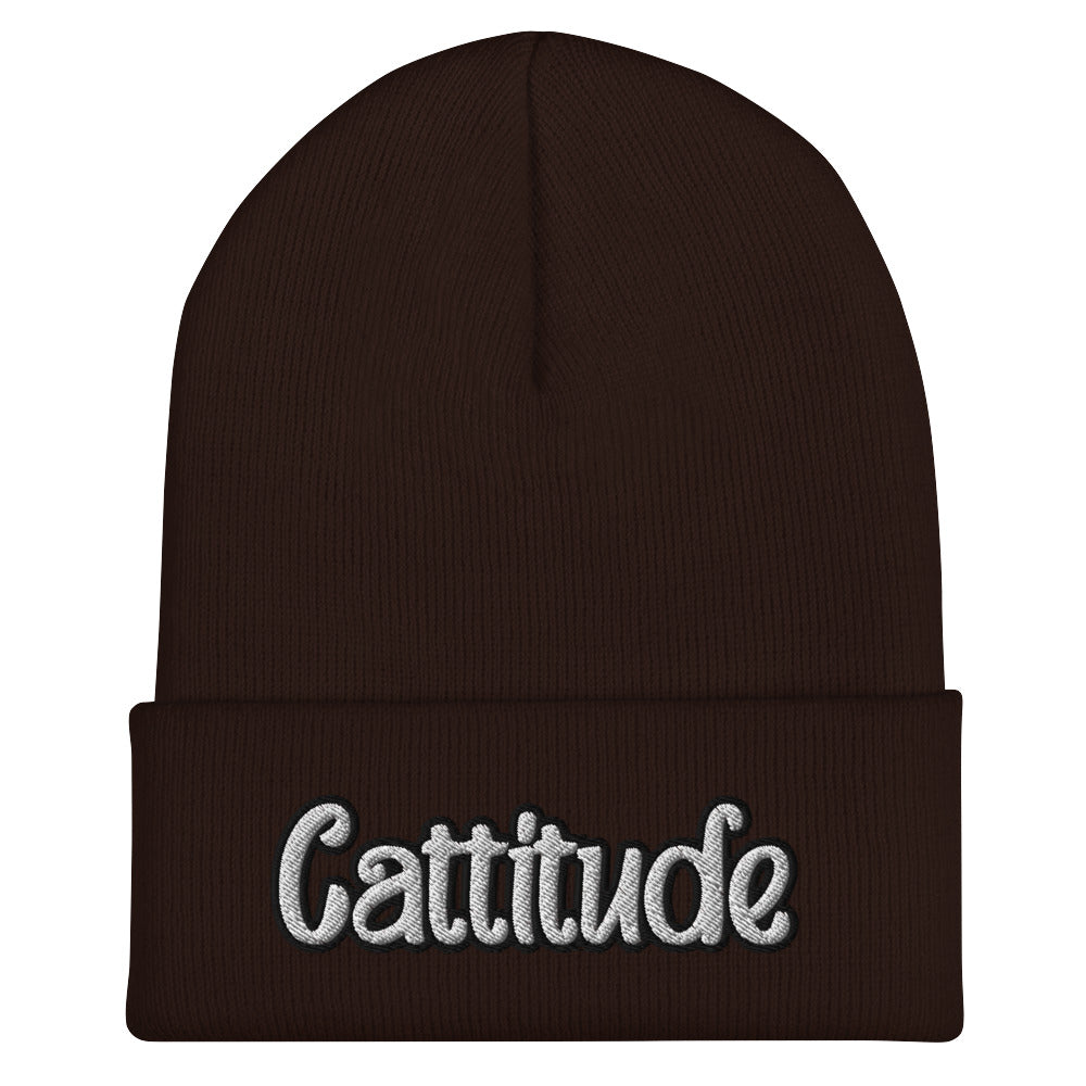 Cattitude Beanie - Cat Lover Attitude