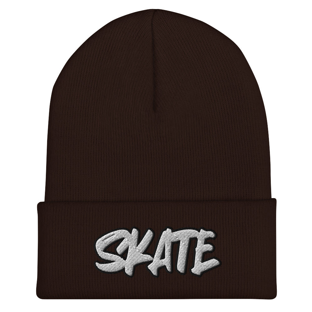 Skate Cuffed Beanie - Skating, Rollerblade, Skater Boy Girl