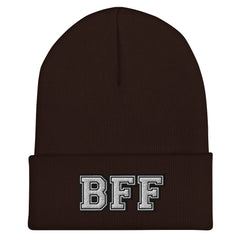 BFF Best Friend Cuffed Beanie - Best Friend Forever Pair Beanie